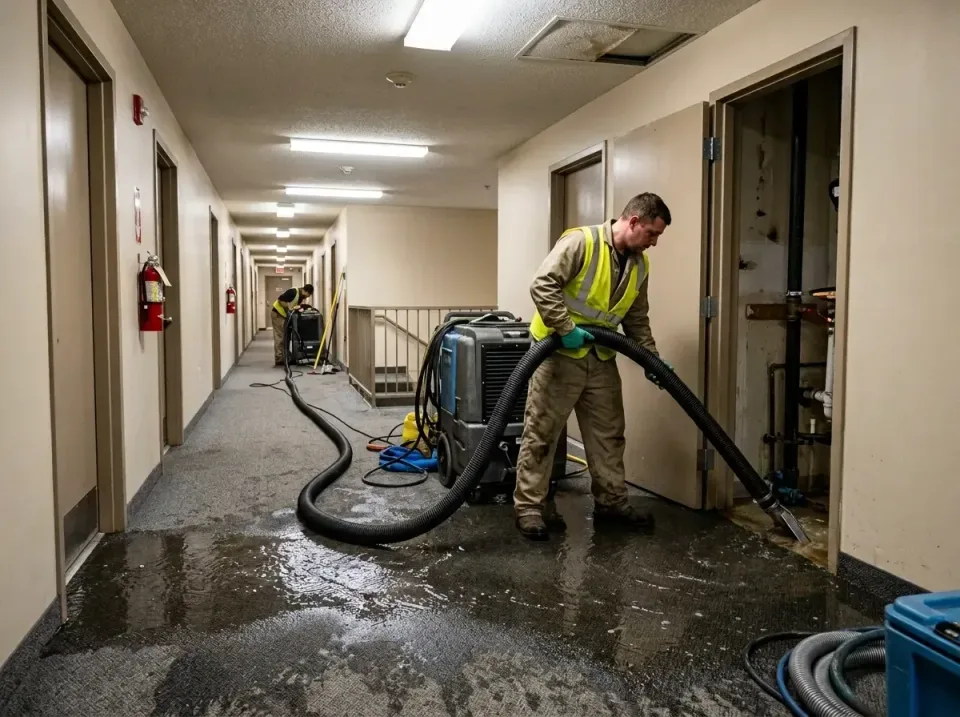multi-unit-apartment-hallway-f-005 — frequently asked questions, Emergency Burst Pipe Water Extraction & Removal in Riversid…